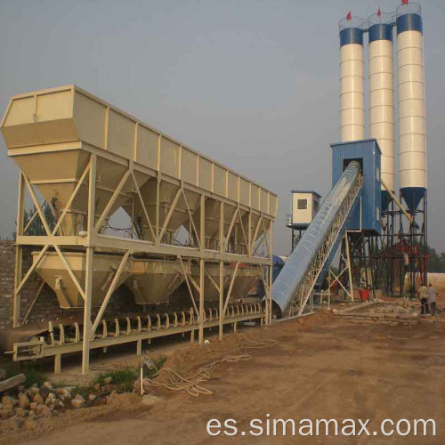 Exportación a Cabo Verde HZS90 Planta de lotes de concreto